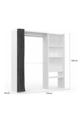 Vestidor extensible - 120/170 x 180 x 50 cm
