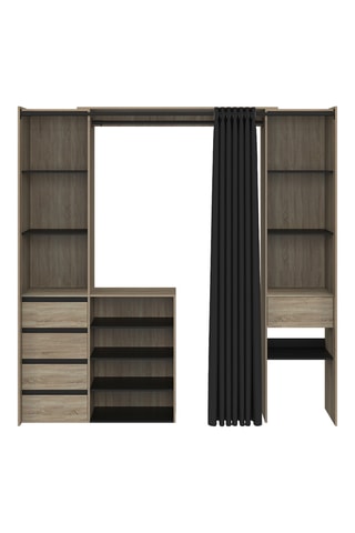 Vestidor extensible 5 cajones Justine - 120/180 x 180 x 50 cm