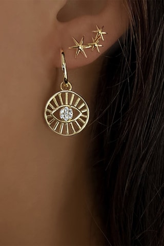 Boucles d'oreilles Argent plaqué or jaune