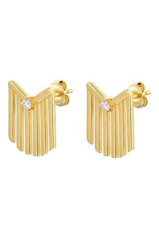 Boucles d'oreilles  Argent doré à l'or fin jaune