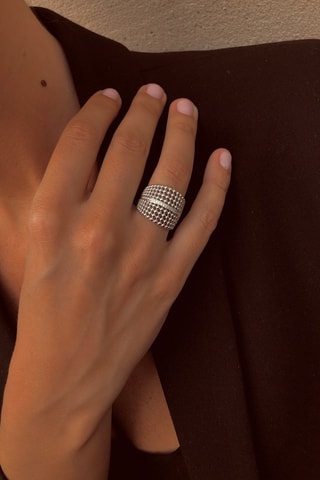 Bague - Argent plaqué or jaune