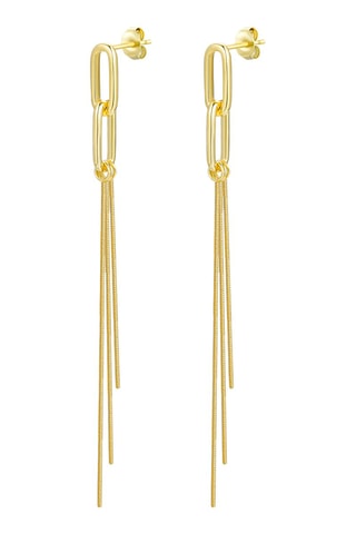 Boucles d'oreilles Argent doré à l'or fin jaune