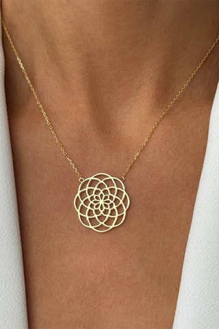 Collier - Argent plaqué or jaune