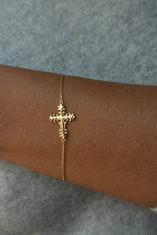 Bracelet - Argent plaqué or jaune