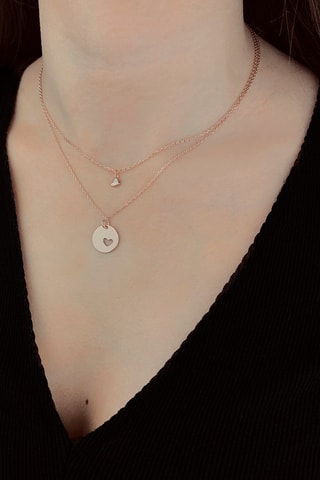 Collier - Argent plaqué or rose