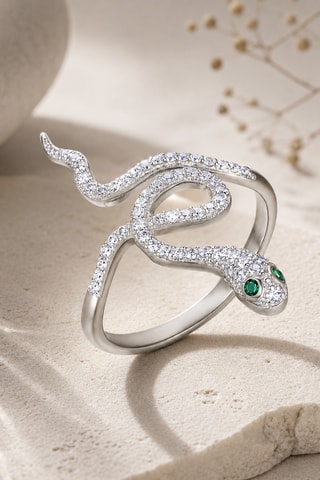 Bague - Argent et émeraudes