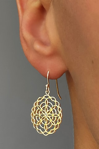 Boucles d'oreilles - Argent plaqué or jaune
