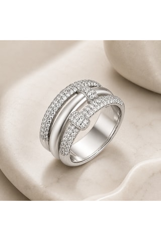 Bague - Argent et zircons