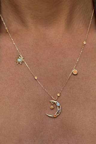 Collier - Argent plaqué or jaune