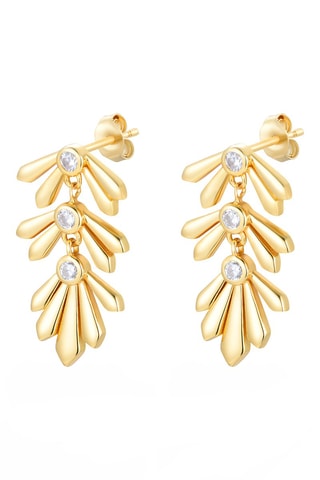 Boucles d'oreilles - Argent plaqué or jaune