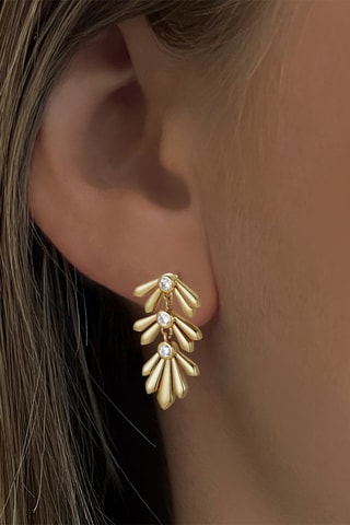 Boucles d'oreilles - Argent plaqué or jaune