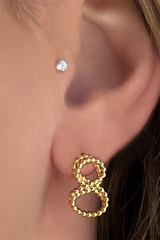 Boucles d'oreilles - Argent doré à l'or fin jaune