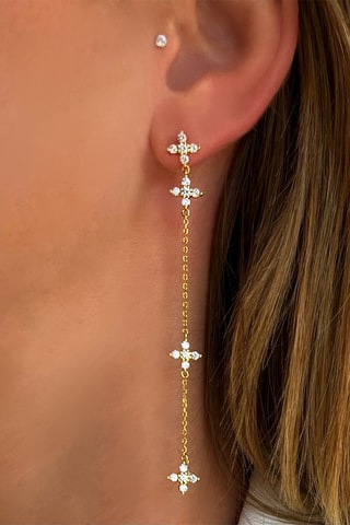 Boucles d'oreilles - Argent et doré à l'or fin jaune