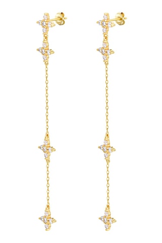 Boucles d'oreilles - Argent et doré à l'or fin jaune