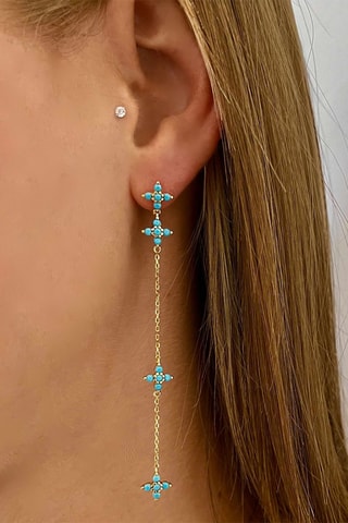 Boucles d'oreilles - Argent doré à l'or fin jaune