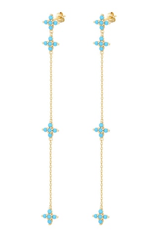 Boucles d'oreilles - Argent doré à l'or fin jaune