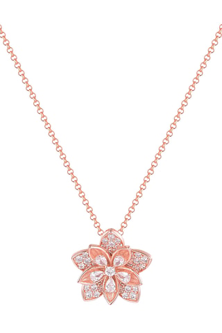 Collier - Argent plaqué or rose