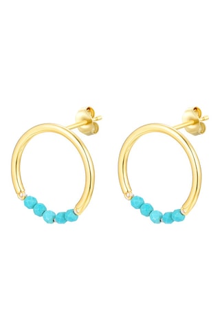 Boucles d'oreilles - Argent doré à l'or fin jaune