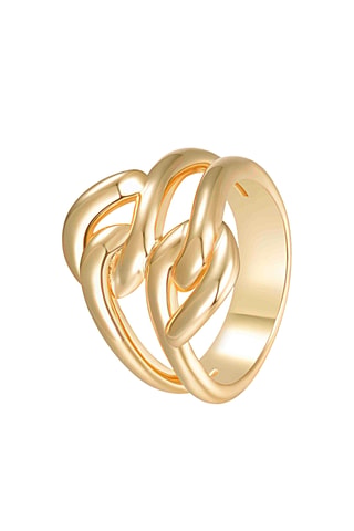 Bague - Argent plaqué or jaune