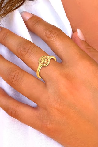 Bague - Argent doré à l'or fin jaune
