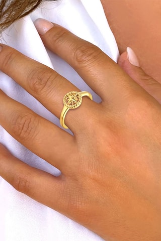 Bague - Argent doré à l'or fin jaune