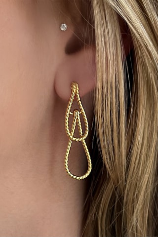 Boucles d'oreilles - Argent plaqué or jaune