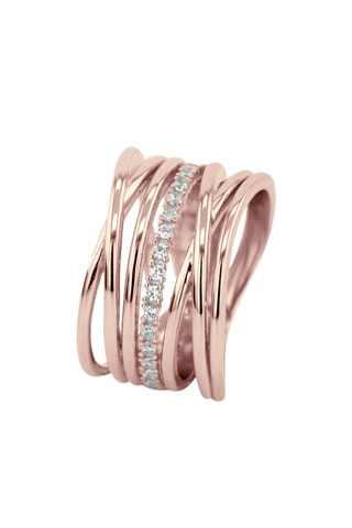 Bague - Argent plaqué or rose