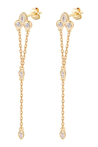 Boucles d'oreilles - Argent plaqué or jaune