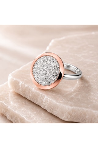 Bague - Argent et argent plaqué or rose