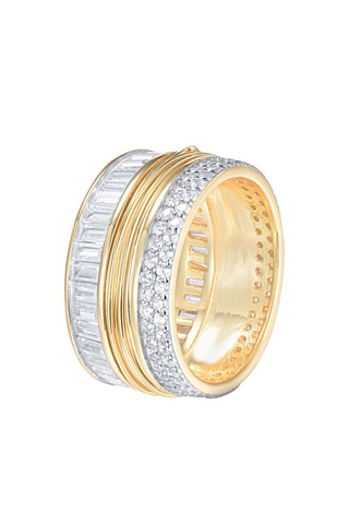 Bague - Argent et argent plaqué or jaune