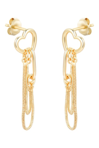 Boucles d'oreilles - Argent doré à l'or jaune