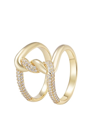Bague - Argent plaqué or jaune