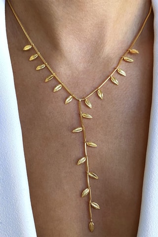 Collier - Argent plaqué or jaune