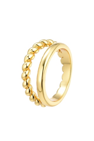 Bague - Argent plaqué or jaune