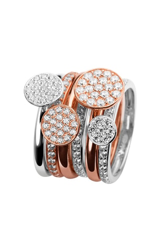 Bague - Argent et plaqué or rose