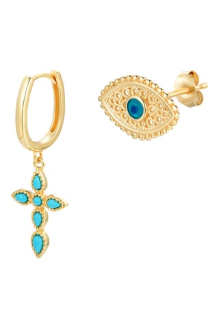 Boucles d'oreilles - Argent plaqué or jaune
