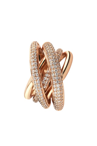 Bague - Argent plaqué or rose