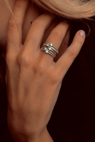 Bague - Argent et argent plaqué or rose