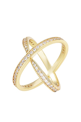 Bague - Argent plaqué or jaune