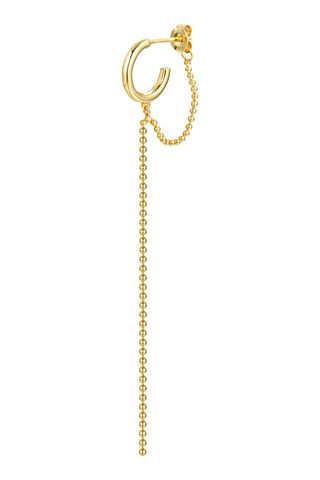 Boucle d'oreille - Argent doré à l'or fin jaune