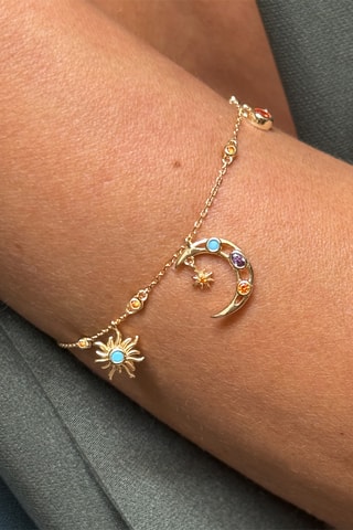 Bracelet - Argent plaqué or jaune