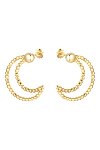 Boucles d'oreilles - Argent doré à l'or fin jaune
