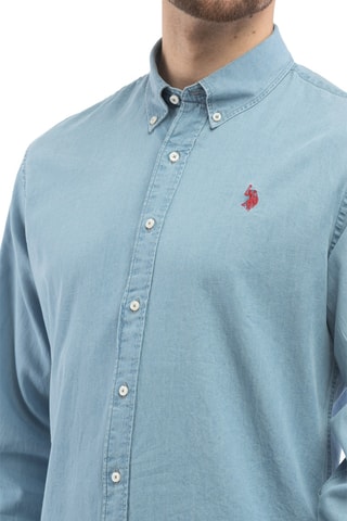 Chemise slim - Bleu