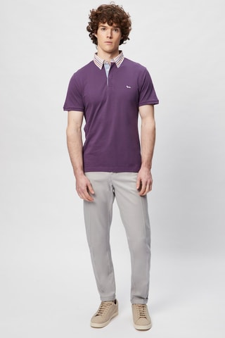 Polo - Harmont & Blaine - Blanc, bleu et marron