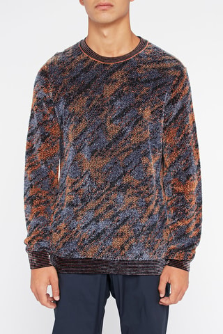 Pull - Orange et gris