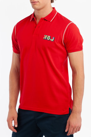 Polo - Harmont & Blaine Jeans - Blanc, rouge et vert