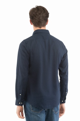 Chemise en lin - Bleu