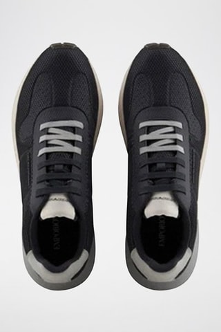 Baskets - Emporio Armani - Blanc, bleu et gris
