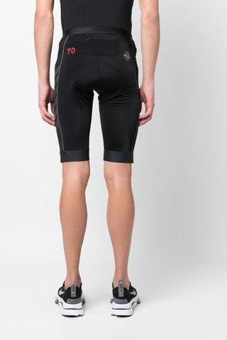 Cycliste - Noir, rouge et gris