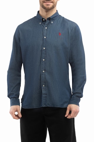 Chemise slim - Bleu